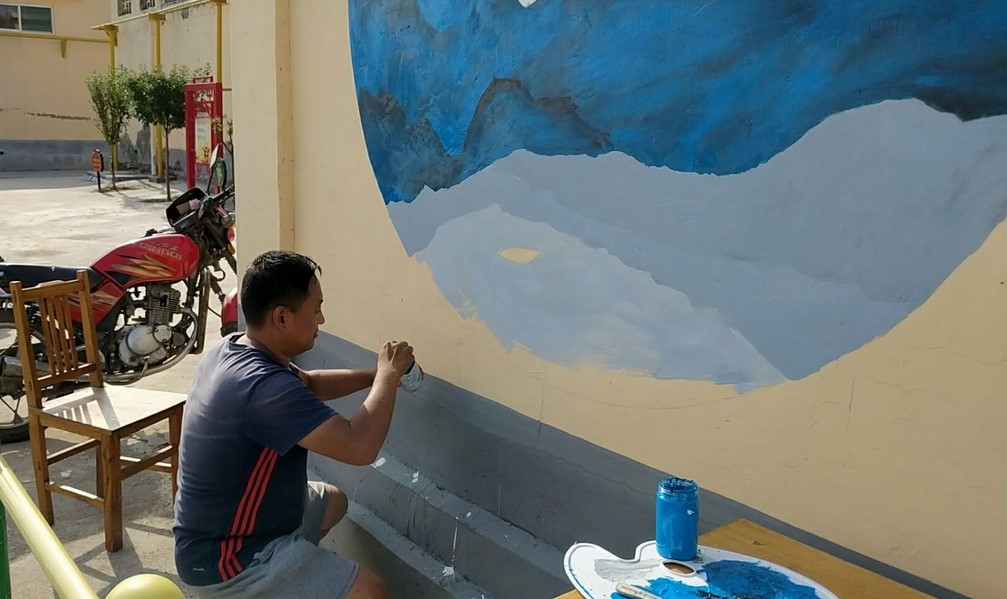 艺术设计系助力南郊镇米山村新农村文化建设